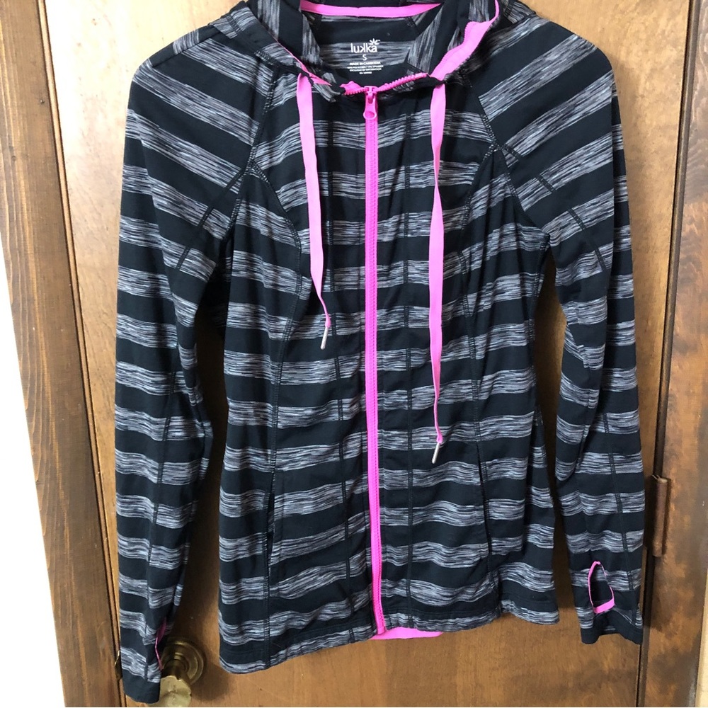 EUC Lukka Small Athletic Zip Hoodie Jacket